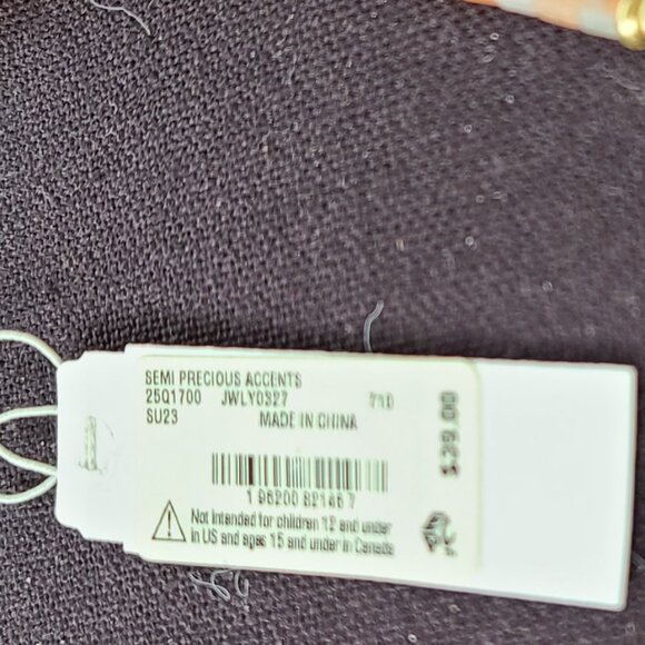 NWT Semi Precious Accents 1/8" necklace. - Picture 4 of 6